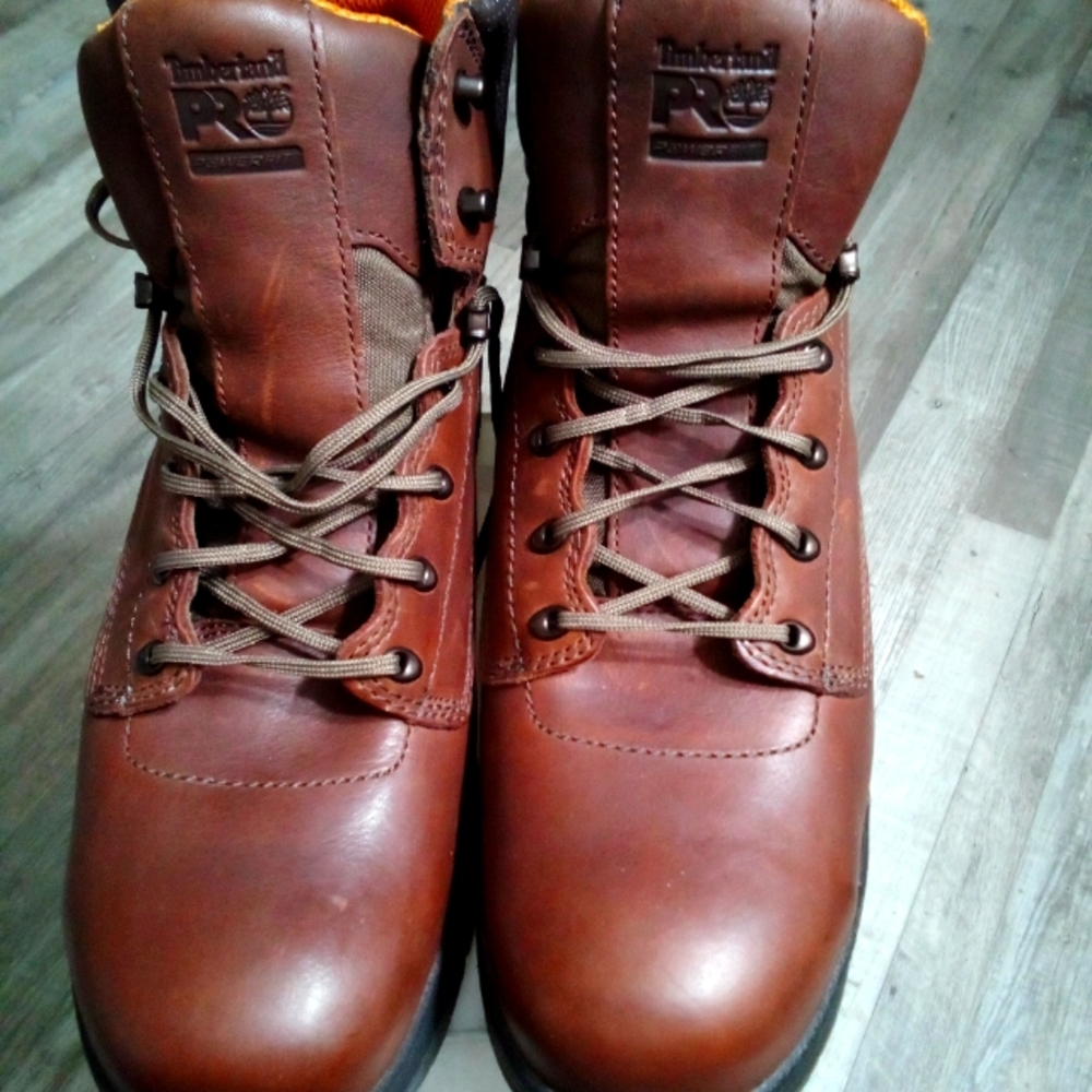 Timberland boots, size 15w, brown/black